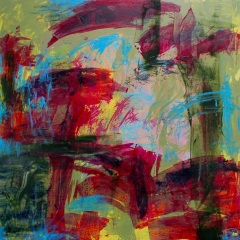 Untitled, 30"x30" Acrylic on canvas