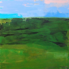 Landscape with Green, 24" x 24" Acrylic on canvas - SOLD