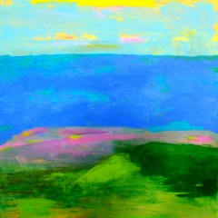 Day At The Beach, 36"x 36" Acrylic on canvas