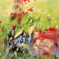 Garden II, 36” x 36” Acrylic on canvas – SOLD