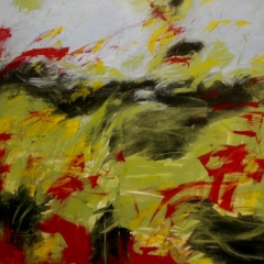 Lake Effect, 48” x 48” Acrylic on canvas