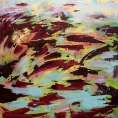 Leaves in Motion, 60” x 48” - SOLD