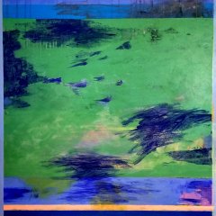 At The Park, 36"x 36" Acrylic on canvas - SOLD