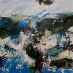 Sea Breezes, 50” x 50” Acrylic on canvas – SOLD
