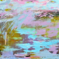 Water Reflection, 30” x 40" Acrylic on canvas