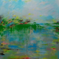 Water and Sky, 50” x 50”