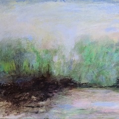 After The Rain, 16"x 20" Acrylic on board