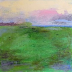 Listen To The Water And The Land, 30" x 30" Acrylic on canvas