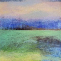 Homebound, 16" x 16" Acrylic on canvas