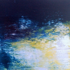 Reflections I, 6"x9" Oil and cold wax on arches oil paper