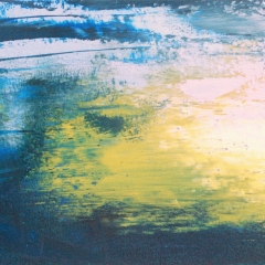 Reflections II, 6"x9" Oil and cold wax on arches oil paper